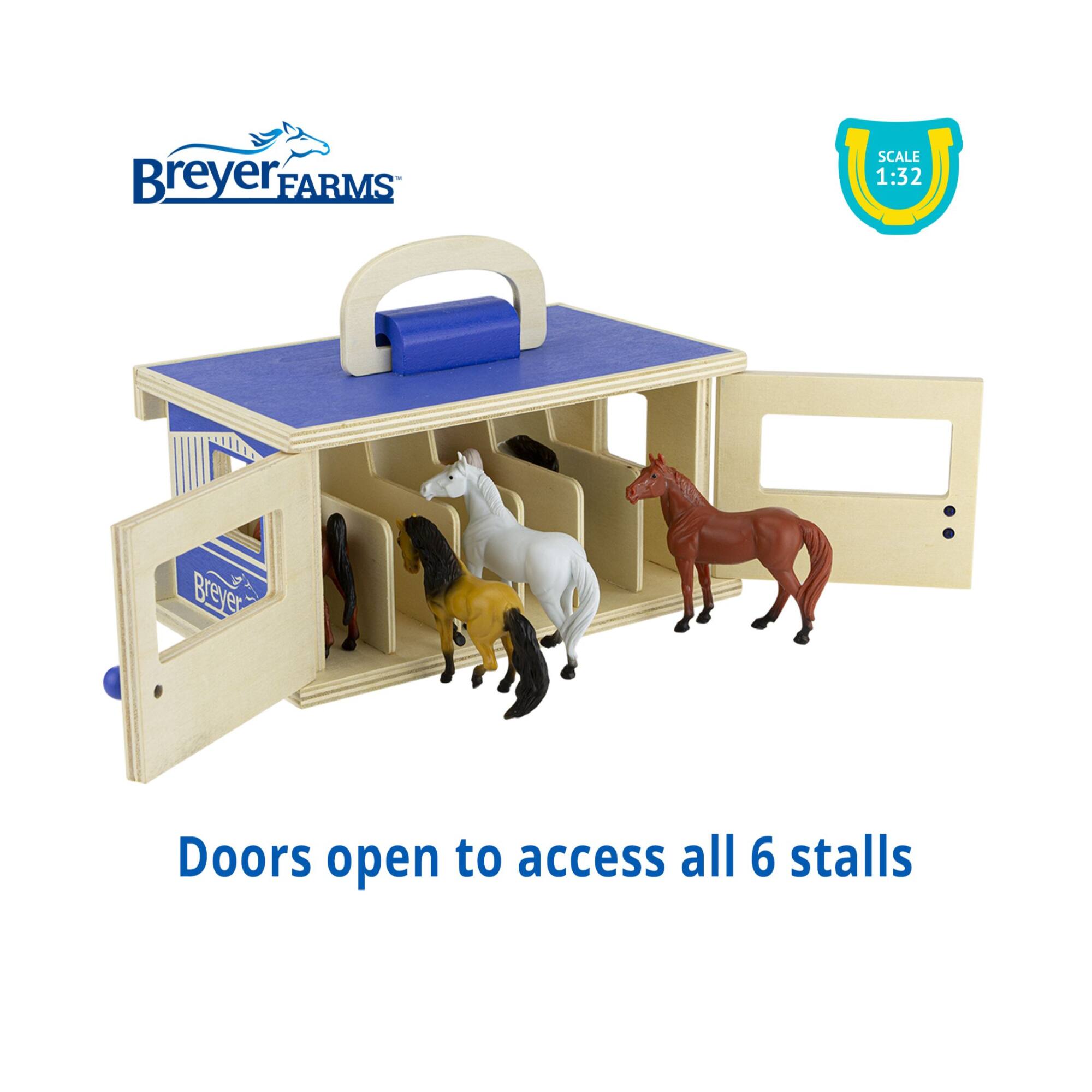 Reeves Breyer Horses Breyer Farms Wooden Stable Play Set